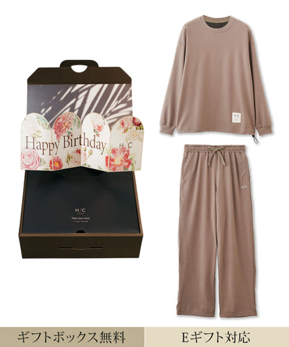【Happy Birthday｜セットアップ｜ユニセックス】Hotel Calm ルームウェア｜リラックス スタイル