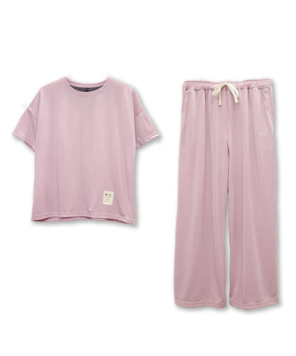 【半袖 上下セット｜レディース】リカバリーウェア｜PRIME SLEEP｜半袖トップス + 8分丈パンツ
